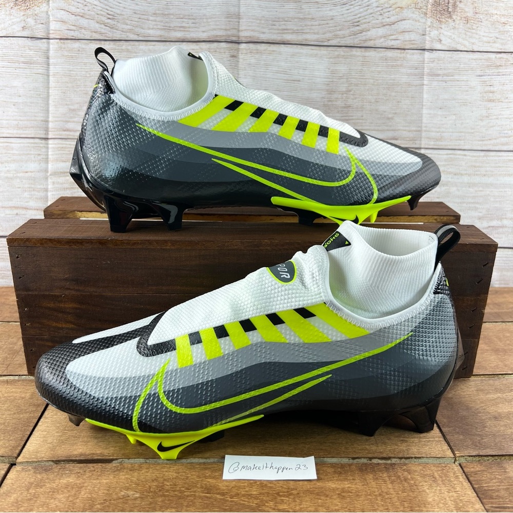 Nike Vapor Edge Pro 360 Football Cleats Grey Volt